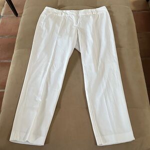 Women’s Italian white unlined cotton pants